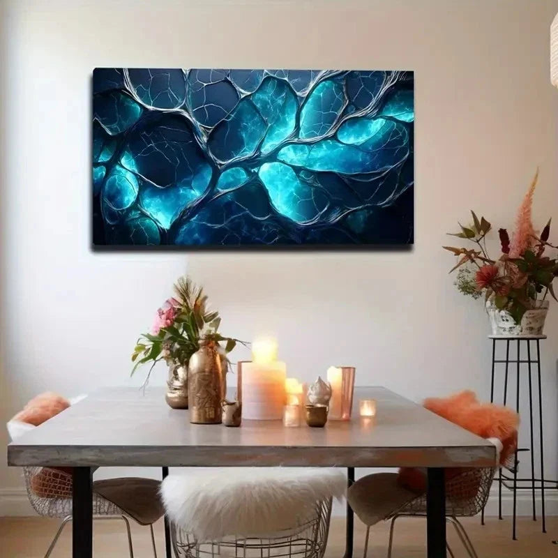 Modern Abstract Roots Décor Wall Art Canvas Office Home Room Framed 120x60cm