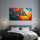 Color Fragmented Bird Head Wall Art Canvas Office Home Room Framed 120x60cm