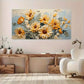 Sunflower Yellow Petals wall canvas office home room framed 120x60cm