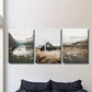 3pcs Natural Wildflower Landscape Photograph Wall Art Set Canvas Framed 40x60cm - High Quality Print 100% Australian Made Wall Canvas Ready to Hang
