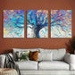 3pcs Colorful Abstract Tree Classic Style Metal Print Ready to Hang Art