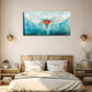 Realistic White Bird Red Décor Wall Art Canvas Office Home Room Framed 120x60cm