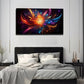 Abstract Explosion Good Wall Art Canvas Office Home Room Framed 80x45cm