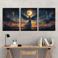 3pcs Mythological Angel And Goddess Metal Print Ready to Hang Art