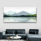 Mountain Lake Reflection Wall Art Canvas Office Home Room Framed 120x60cm