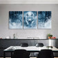 3pcs Arctic Wolf White Snowy Forest Perfect Wall Art Set Canvas Framed 40x60cm - High Quality Print 100% Australian Made Wall Canvas Ready to Hang