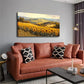 Sunflower Field Landscape Hills Wall Art Canvas Office Home Room Framed 120x60cm