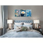 3pcs White Flower Pond Lake Painting Modern Metal Print Ready to Hang Art