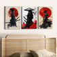 3pcs Stunning Abstract Designs Red Black Ladies Wall Art Set Canvas Framed 40x60cm - High Quality Print 100% Australian Made Wall Canvas Ready to Hang