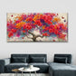 Watercolor Floral & Butterfly Wall Art Canvas Office Home Room Framed 120x60cm