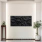 Vintage Wave, Monochrome Wall Art Canvas Office Home Room Framed 120x60cm