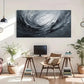 Contrast Monochrome Bohemian Wall Art Canvas Office Home Room Framed 120x60cm