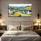 Abstract Fields White Nature Wall Art Canvas Office Home Room Framed 120x60cm