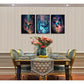 3pcs Butterflies Fantasy forest Metal Print Ready to Hang Art