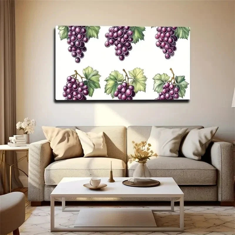 Modern Bohemian Grapevine Wall Art Canvas Office Home Room Framed 120x60cm