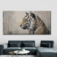Realistic Majestic Tiger Wall Art Canvas Office Home Room Framed 80x45cm