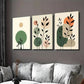 3pcs Modern Abstract Botanical Green Leaf Wall Art Set Canvas Framed 40x60cm - High Quality Print 100% Australian Made Wall Canvas Ready to Hang