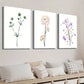 3pcs Modern Green Leaves & Plants Wall Art Set Canvas Framed 40x60cm - High Quality Print 100% Australian Made Wall Canvas Ready to Hang