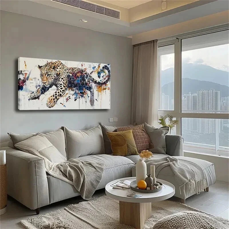 Showcasing The Wildness Cheetah Wall Art Canvas Office Home Room Framed 120x60cm