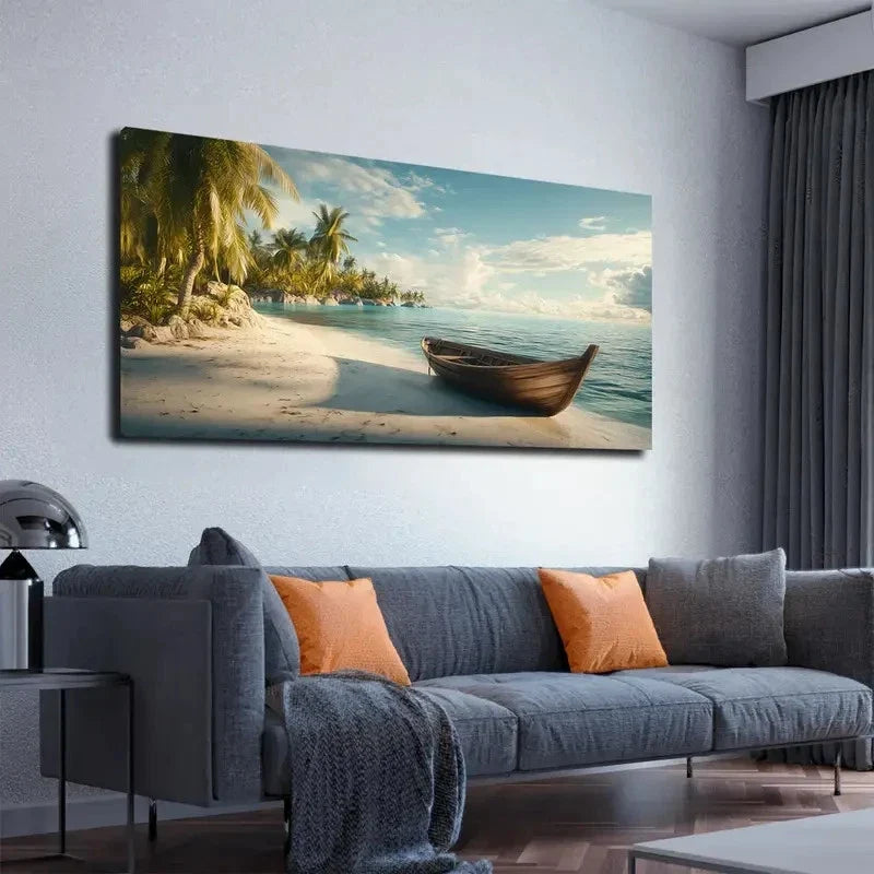 Depicting Realistic Landscape Wall Art canvas office home room framed 120x60cm