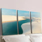 3pcs Brazil Atlantic Coast Landscape Wall Art Set Canvas Framed 40x60cm - High Quality Print 100% Australian Made Wall Canvas Ready to Hang