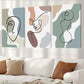 3pcsModern Minimalist Aesthetic Abstract Wall Art Set Canvas Framed 40x60cm - High Quality Print 100% Australian Made Wall Canvas Ready to Hang