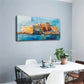 Ancient Castle on a Secluded Wall Art Canvas Office Home Room Framed 120x60cm