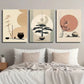 3pcs Vintage Potted Plants and Trees Wall Art Set Canvas Framed 40x60cm - High Quality Print 100% Australian Made Wall Canvas Ready to Hang