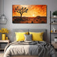 Abstract Sunset Desert Plants Wall Art Canvas Office Home Room Framed 120x60cm