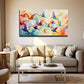 Vibrant Geometric Birds Hues Wall Art Canvas Office Home Room Framed 120x60cm