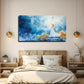 Golden Hair Fluttering The Wind Wall Art Canvas Office Home Room Framed 120x60cm