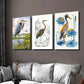 3pcs Herons in Nature Landscape Modern Wall Art Set Canvas Framed 40x60cm - High Quality Print 100% Australian Made Wall Canvas Ready to Hang