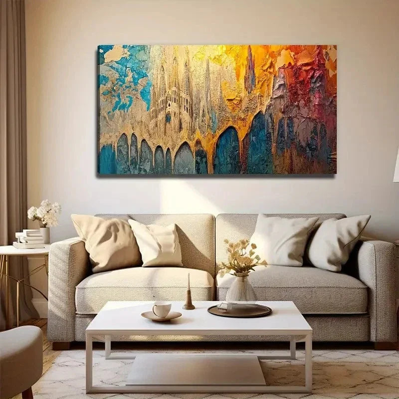 Abstract Design Nature Wall Art Canvas Office Home Room Framed 120x60cm
