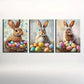 3pcs Charming Spring Scene Floral Blooms Metal Print Ready to Hang Art