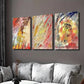 3pcs Abstract Color Splash Decoration Wall Art Set Canvas Framed 40x60cm - High Quality Print 100% Australian Made Wall Canvas Ready to Hang
