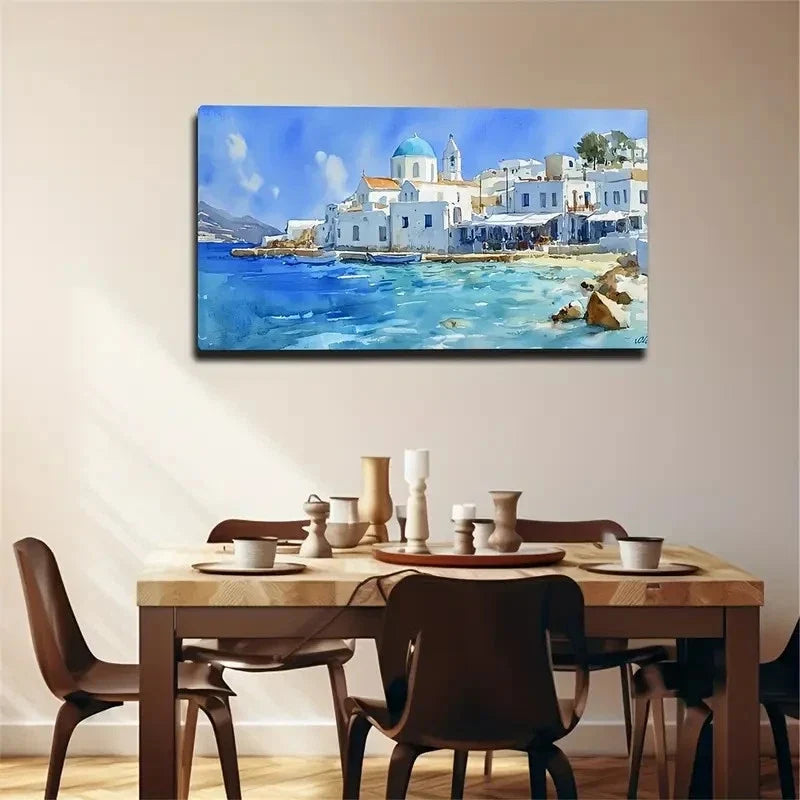 Beautiful And Romantic Island Wall Art Canvas Office Home Room Framed 120x60cm