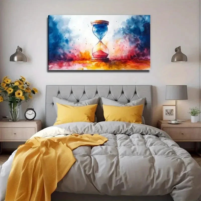Abstract Design Vibrant Colors Wall Art Canvas Office Home Room Framed 120x60cm