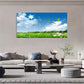 Spring Bliss White Clouds Wall Art Canvas Office Home Room Framed 120x60cm