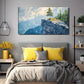 Rock Tree Decorative Wall Art Canvas Office Home Room Framed 120x60cm