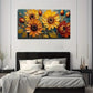Yellow Main Body Is Sunflower Wall Art Canvas Office Home Room Framed 120x60cm