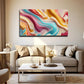 Large Abstract Fluid Texture Wall Art Canvas Office Home Room Framed 120x60cm