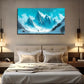 Majestic Snowy Mountain Wall Art Canvas Office Home Room Framed 80x45cm