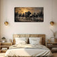 Vintage Carriage Racing Modern Wall Art Canvas Office Home Room Framed 120x60cm
