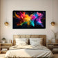 Watercolor Collision Colors Wall Art Canvas Office Home Room Framed 120x60cm