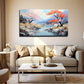 Streams Woods Wall Art Canvas Office Home Room Framed 80x45cm