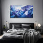 Abstract Mountain Map Nature Wall Art Canvas Office Home Room Framed 120x60cm