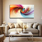 Smooth And Dynamic Abstract Wall Art Canvas Office Home Room Framed 120x60cm