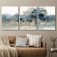 3pcs Indigo and Beige Forest Landscape Wall Art Set Canvas Framed 40x60cm - High Quality Print 100% Australian Made Wall Canvas Ready to Hang