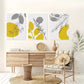 3pcs Modern Aesthetic Starry Sky Floral Night Wall Art Set Canvas Framed 40x60cm - High Quality Print 100% Australian Made Wall Canvas Ready to Hang