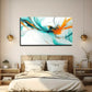 Light Blue & Orange Collision Wallc Art Canvas Office Home Room Framed 120x60cm